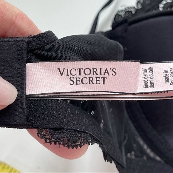 Body by Victoria Lace Demi Bra, Black - Picture 9 of 10